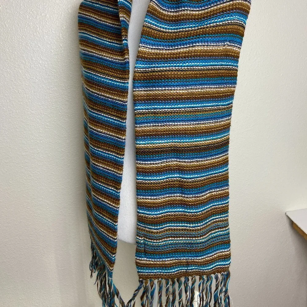 Vintage AUTHENTIC Estirpe Inca ALPACA Wool Peru Long Scarf